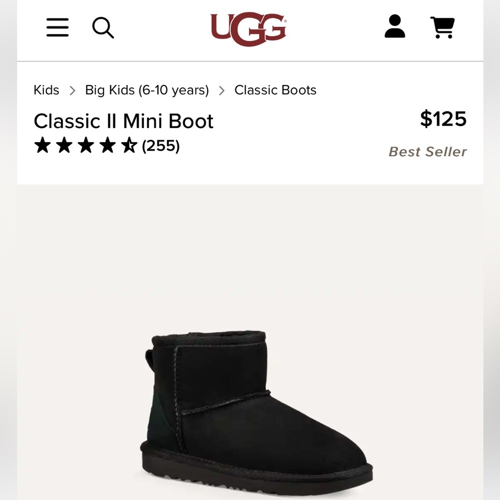 Ugg Kids Classic II Mini Boot in Ugg size 4K